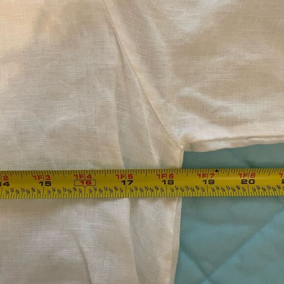 Lin Pour L’autre white linen Tunic Size Large - Picture 5 of 6